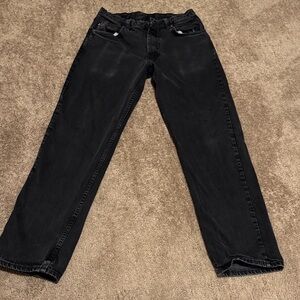 Stylish Black Relaxed Fit Jeans for Men